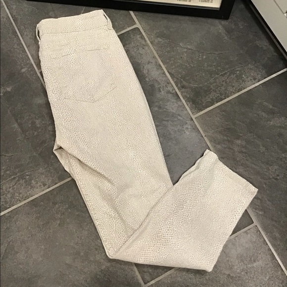 NYDJ Micro Giraffe Print Ankle Pant Tummy-Control Stretch Jeans SZ 6 - Picture 15 of 16